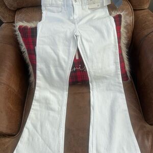 Abercrombie Kids Bright White Flare Jeans